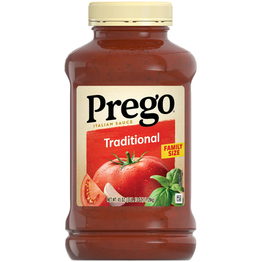 Salsa italiana tradicional Prego, 45 oz