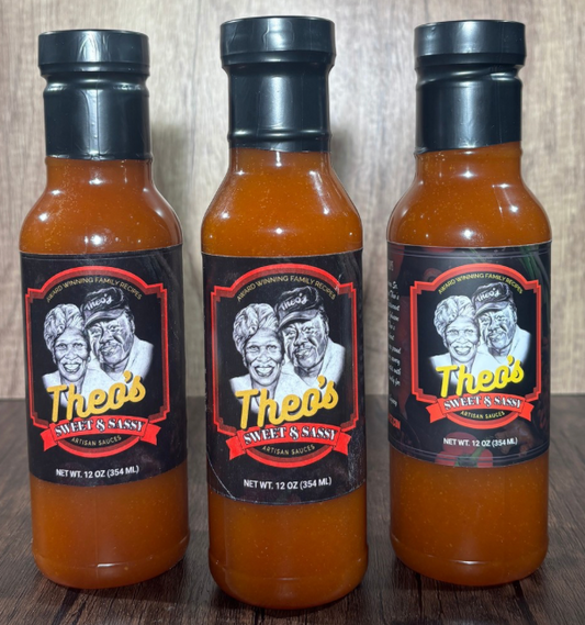Theo's Sweet and Sassy Sauce, 12 oz