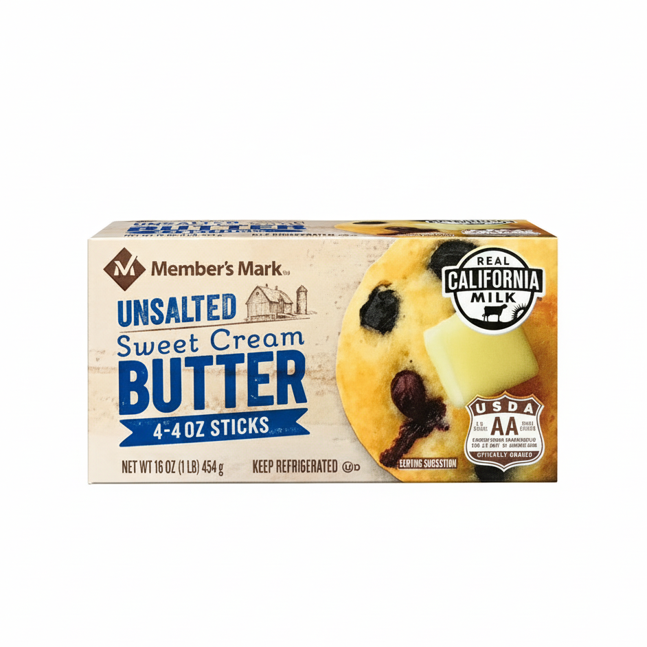 Mantequilla dulce sin sal, 450 g