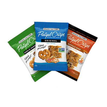 Snack Factory Pretzel Crisps Paquete Surtido, 1.5 oz