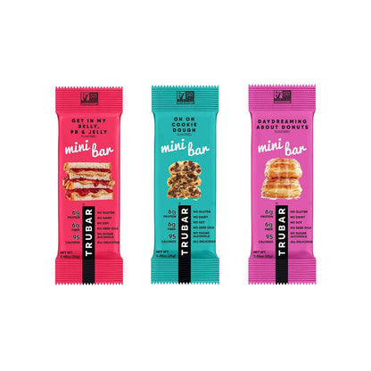 TRUBAR Plant Based Mini Protein Bars, 3 flavors