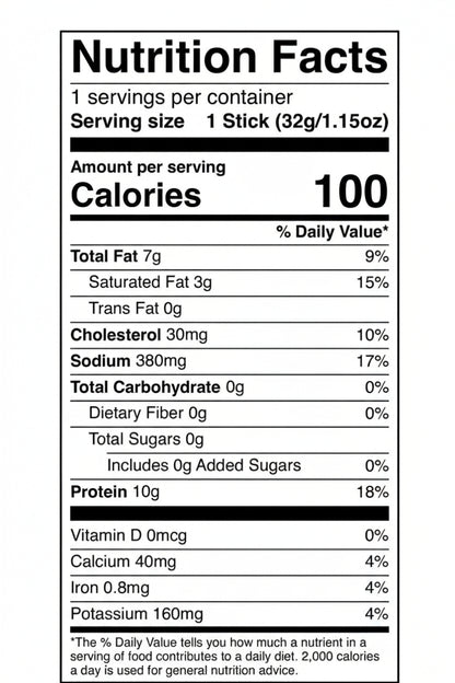 Chomps Original Beef Sticks, Suaves, 1.15 oz