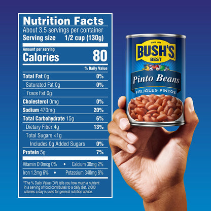 Frijoles pintos de Bush, 16 oz
