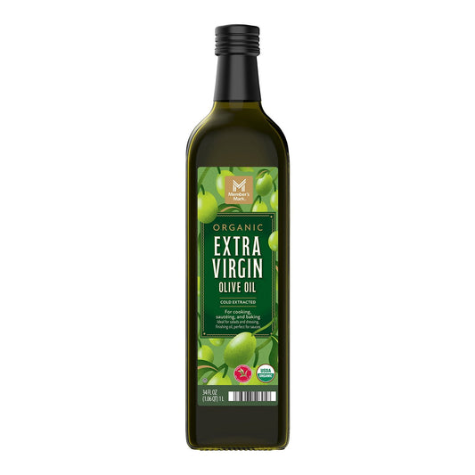 Aceite de Oliva Extra Virgen Orgánico Member's Mark, Botella de Vidrio de 34 fl. oz.