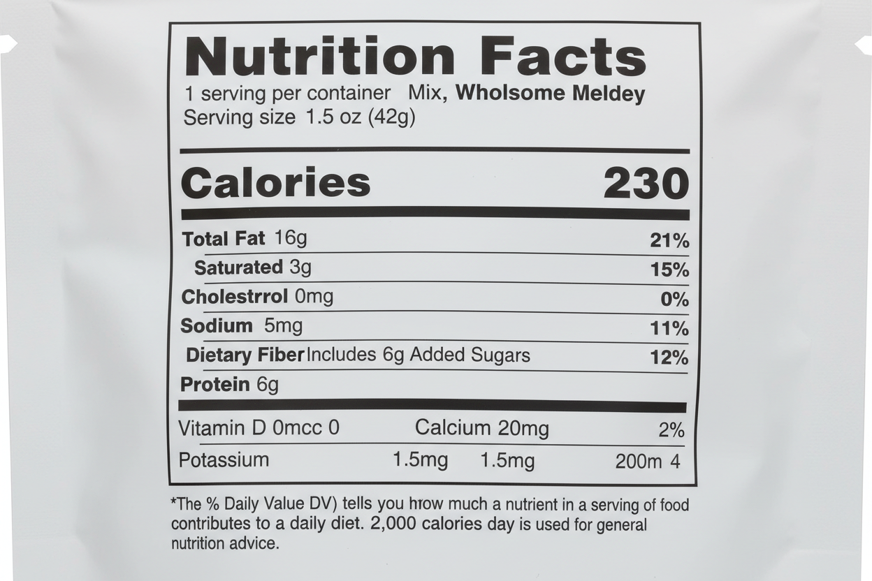 Second Nature Trail Mix, Wholesome Medley, 1.5 oz