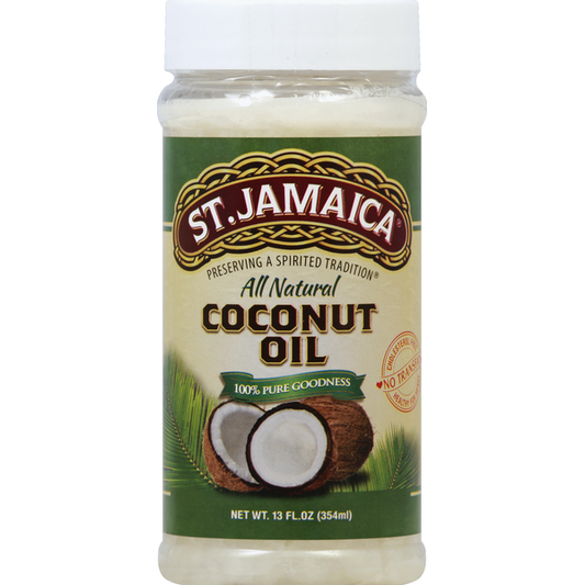 St. Jamaica 100% All Natural Coconut Oil, 13 oz
