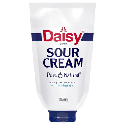 Crema agria pura y natural de la marca Daisy, 14 oz