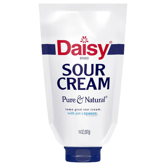 Crema agria pura y natural de la marca Daisy, 14 oz