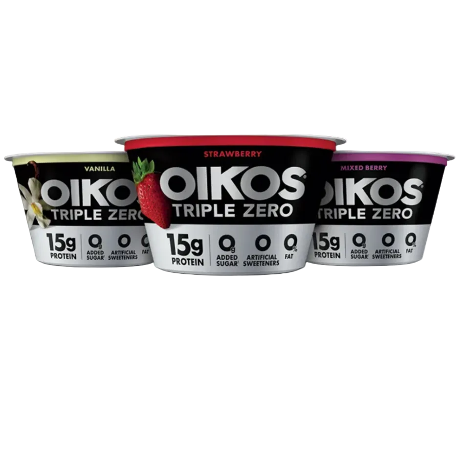 Oikos Triple Zero Nonfat Blended Greek Yogurt, 6 Pack
