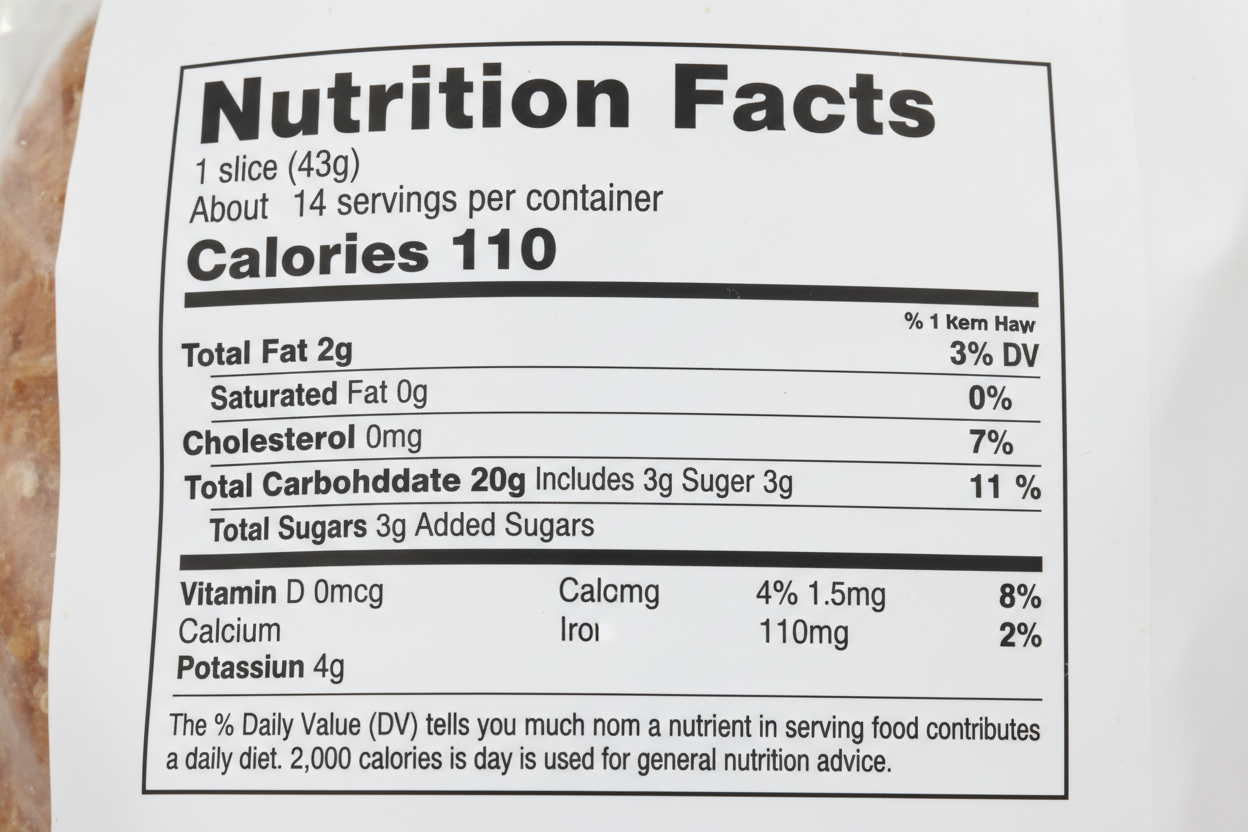 wheat bread nutrition fact